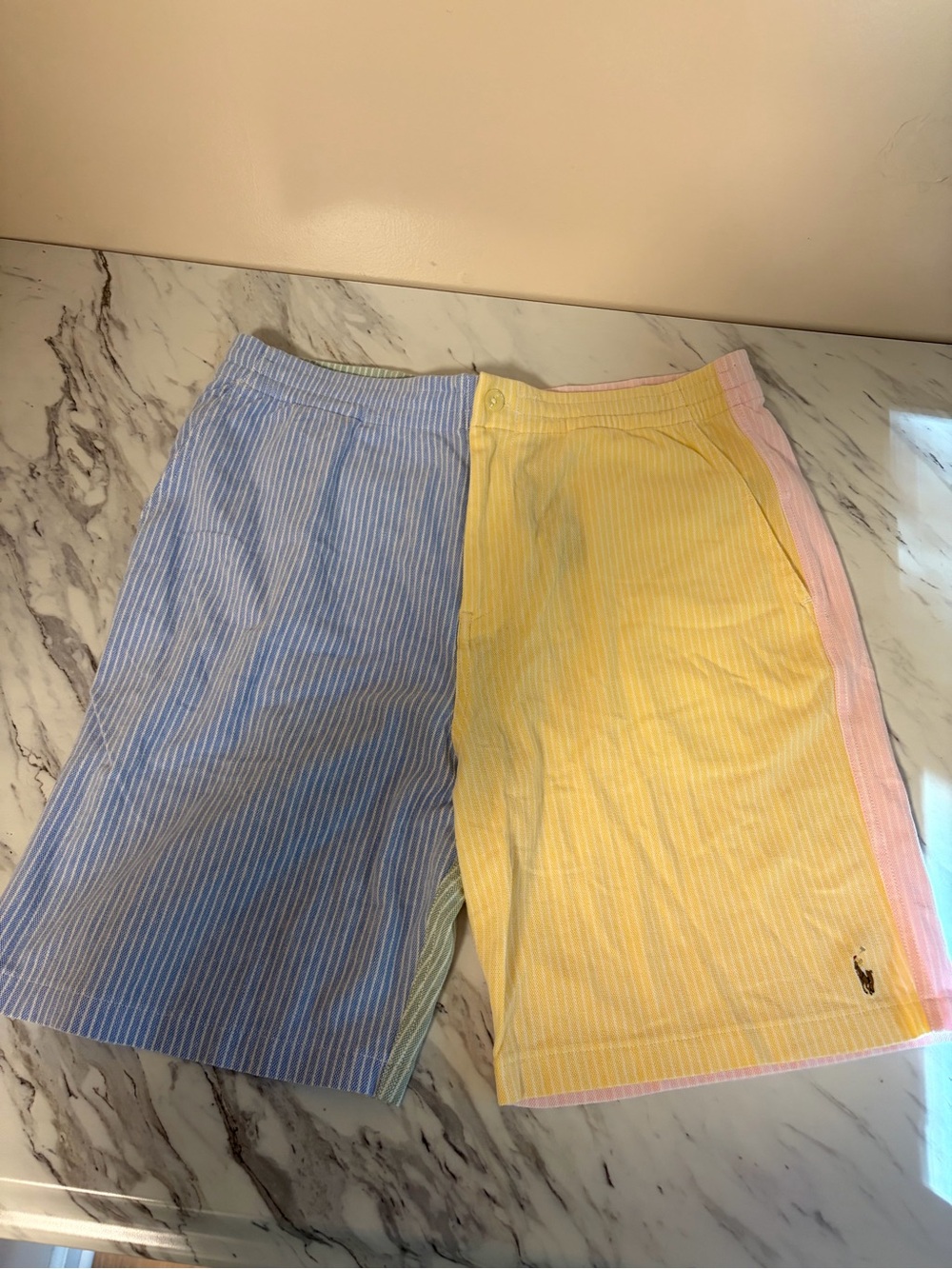 NWT Polo Ralph Lauren Colorblock Pastel Seersucker Shorts - Boys XL (18-20)